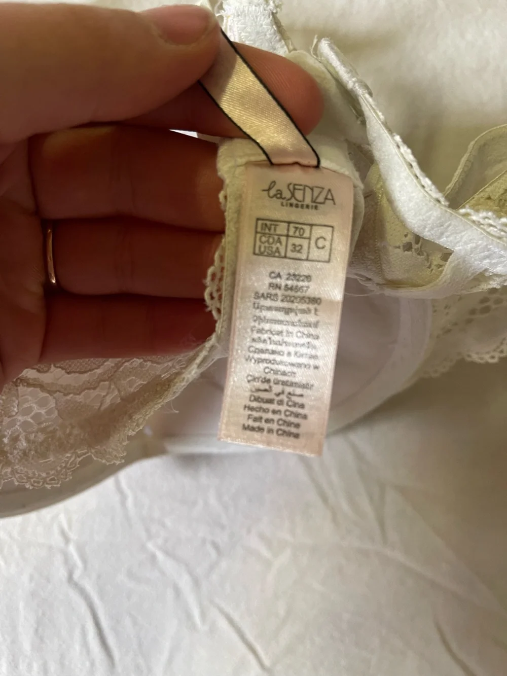 La SENZA Cream Lace Push-Up Bra - Picture 3 of 3